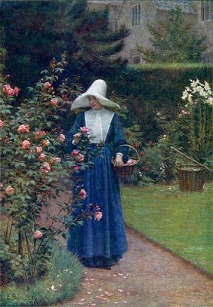 Edmund Blair Leighton The roses' day Spain oil painting art